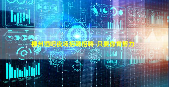 柳州酒吧夜场招聘招聘-只要你肯努力